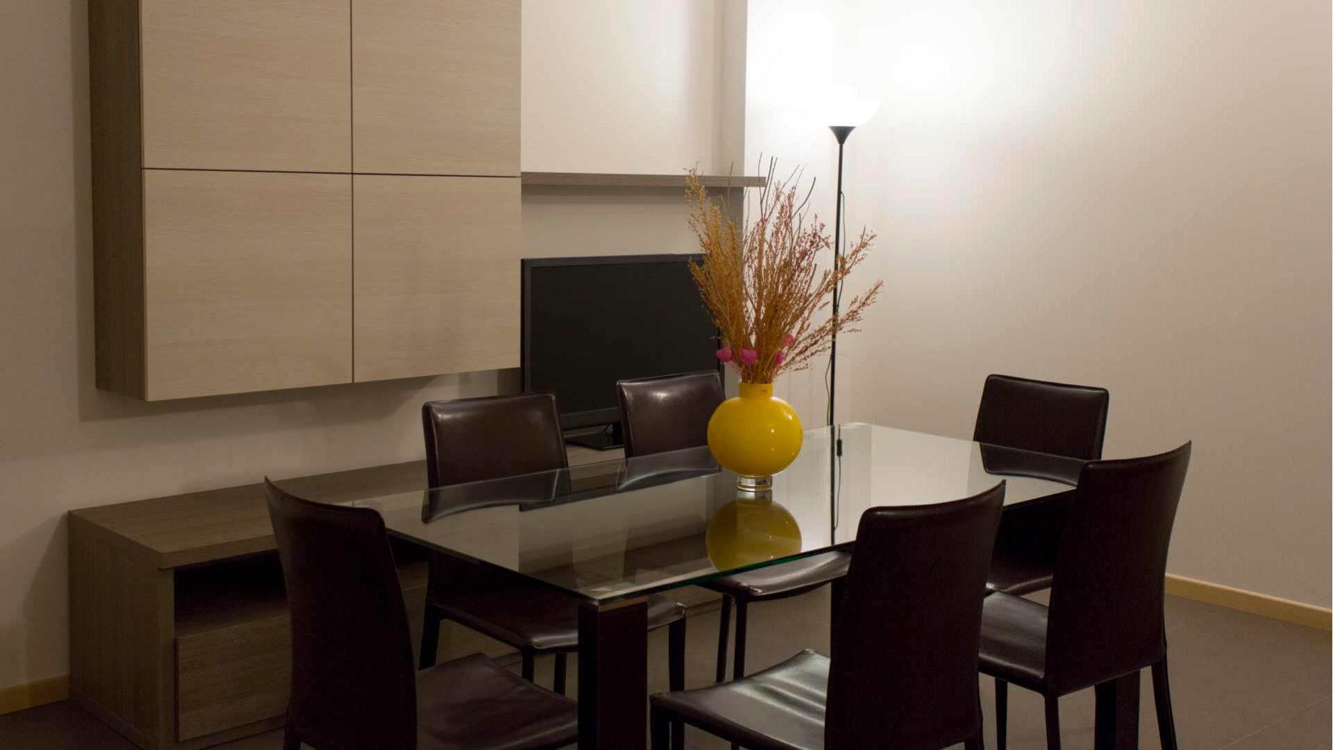 Zona Cucina - living con divano letto